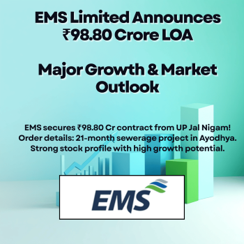 EMS Limited Secures ₹98.80 Cr LOA from UP Jal Nigam (Urban) | Stock Metrics & Strategic Analysis
